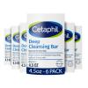 Cetaphil Deep Cleansing Face & Body Bar Soap, Sensitive Skin Care, 6 ct view 1
