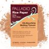 Palladio Face Blotting Tissue Sheets Made from Natural Rice Powder for Oily Skin, Oil Absorbing Paper, 2 Sided, Instant Results, Warm Beige, 40 Count view 2