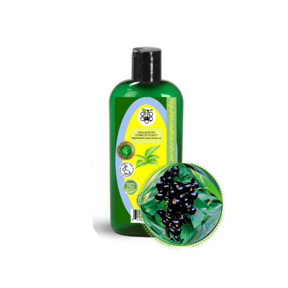 HIGH ALTITUDE NATURALS Black Currant Seed Oil (Ribes Nigrum) for Skin, Face, Moisturizing, Antiaging - 4 fl oz (30ml)