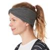 CHARM Womens Headband Hairband Bandana - Mens 100% Organic Cotton Yoga Hair Band Made in Japan Soft Chemo Head Wrap Sensitive Skin by Casualbox Dark Gray view 1