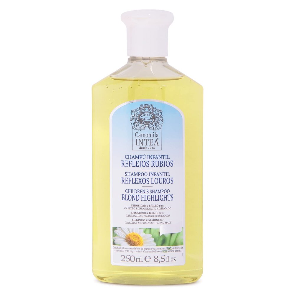 Intea Camomila Kids Shampoo for Blonde Highlights  8.5Oz Chamomile Hair Lightener for Kids  Natural Extract Toddler Shampoo with No Silicones or Parabens