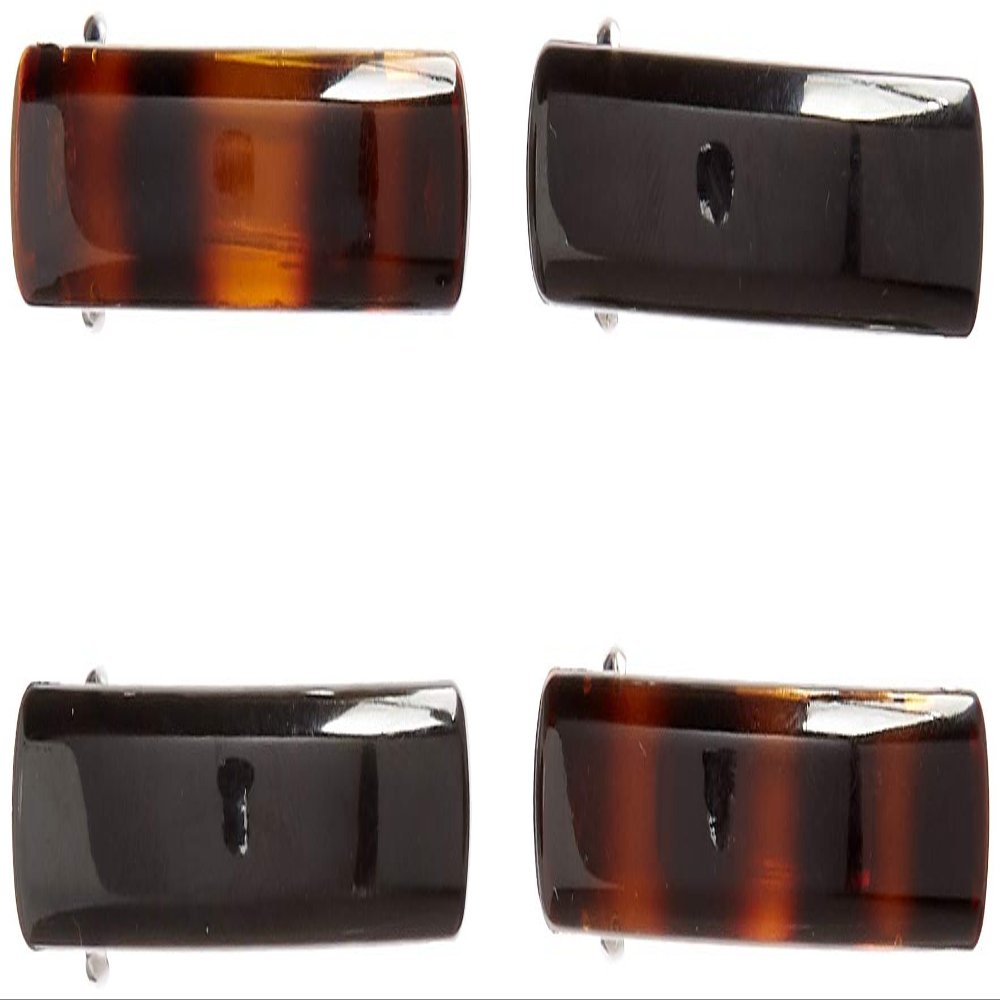 Scunci 1789703a048 No Slip Grip Barrettes Assorted Colors 4 Count