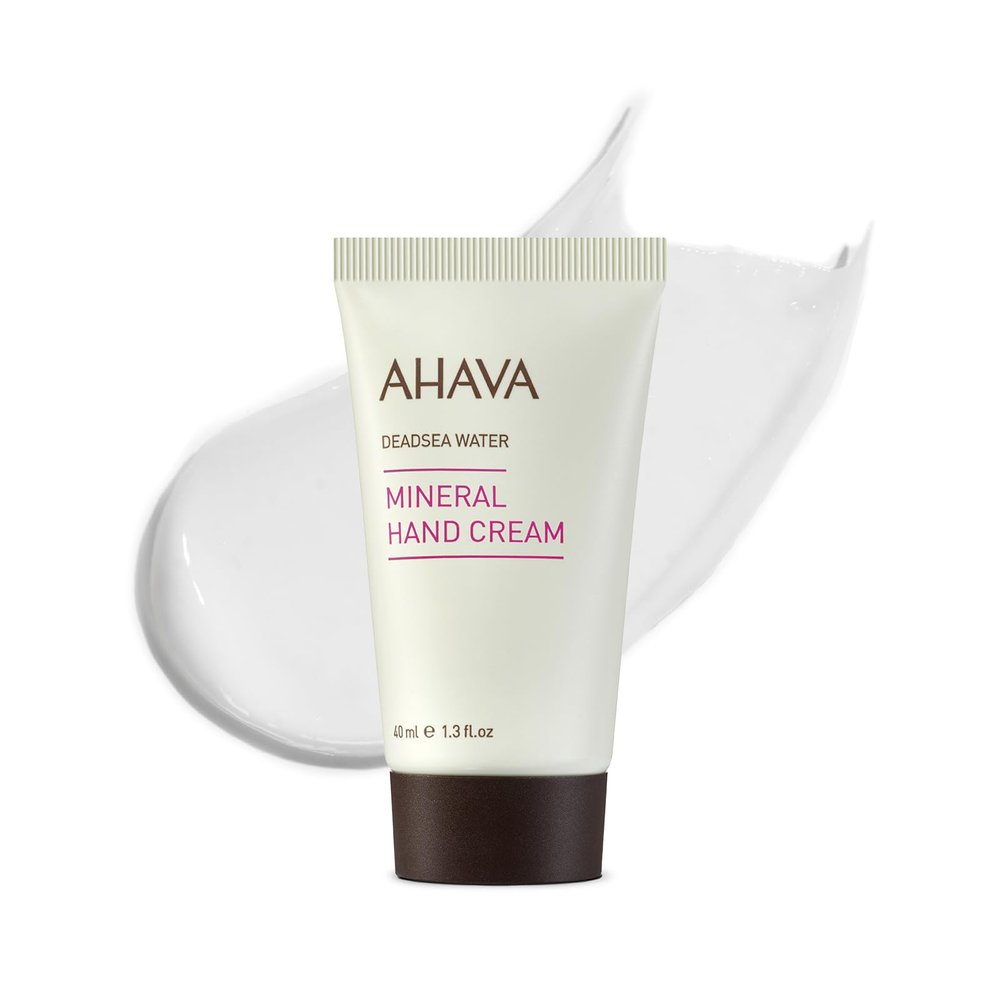 AHAVA Dead Sea Water Mineral Hand Cream, Original, Travel Size - Hand Moisturizer For Dry Cracked Hands, Light & Fast Absorbing, Enriched with Exclusive Osmoter, Witch Hazel & Allantoin, 1.3 Fl. Oz
