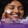 Andalou Naturals Age Defying Resveratrol Q10 Night Repair Cream - Anti-Wrinkle Moisturizer to Hydrate & Smooth - CoQ10 & Resveratrol for Dry Skin - 1.7 oz view 2