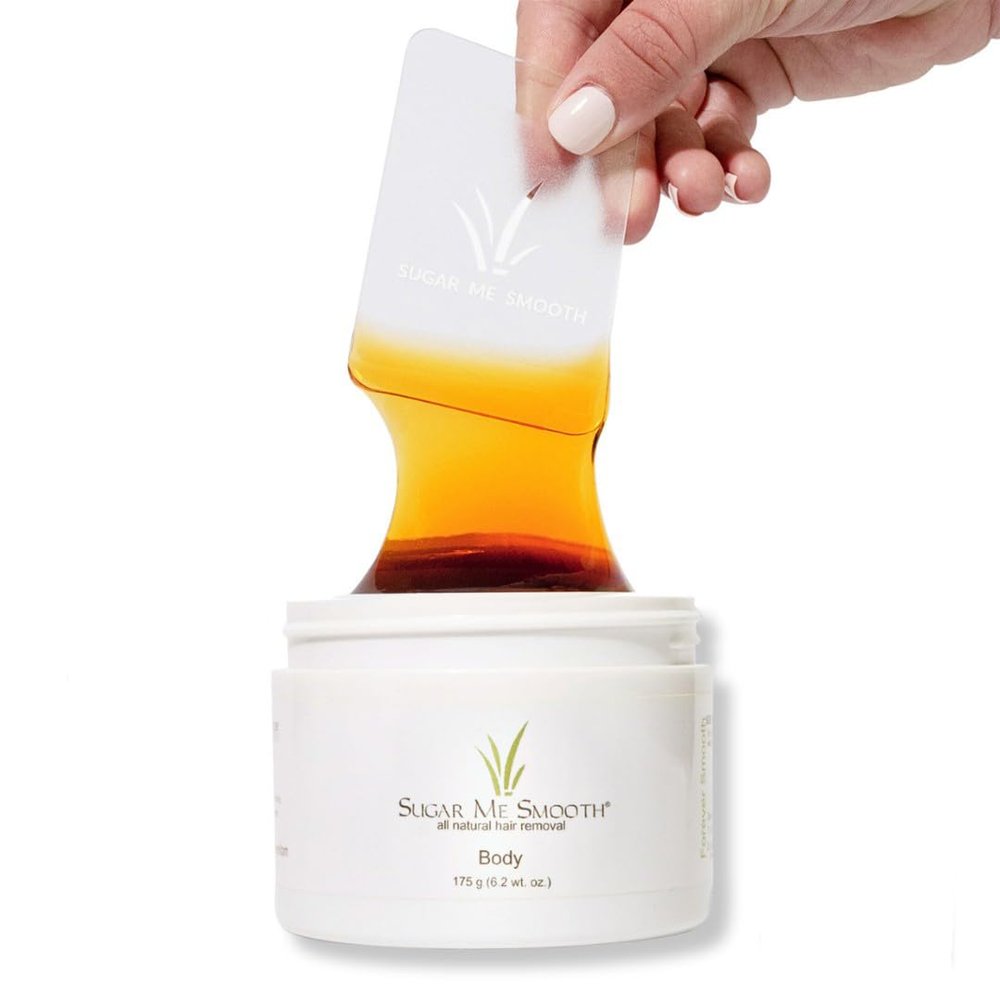 Sugar Me Smooth Body Sugar Wax Gentle On Skin And Less Painful Hair Removal In A Simple System, No Strips, No Heat, Water Soluble All-Natural Solution For All Skin & Hair Types