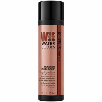 Watercolors Color Depositing Hair Dye Shampoo, Wet Brick, 8 Fl Oz