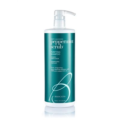 Brocato Peppermint Scrub Purifying Shampoo, Deep Cleansing, 32 Oz. | Fresh, Invigorating, & Lightweight with Pure Peppermint Oil | Ideal for Oily to Normal Hair Types | Sulfate & Paraben Free