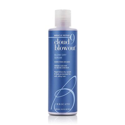 Brocato Cloud 9 Blowout Blow Dry Serum, 8.5 Ounce | Miracle Repair, Rapid Blow Dry Serum & Heat Protectant for Soft, Shiny Hair | All-Natural Hair Products for All Hair Styles, Color Safe