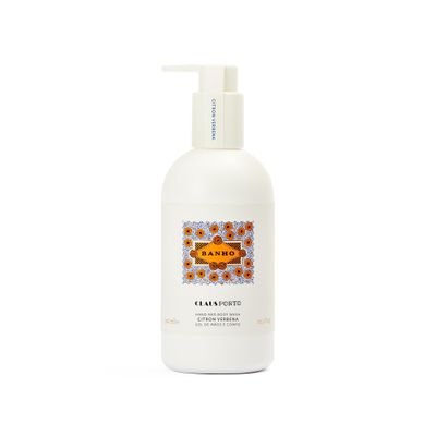 Claus Porto - Banho Citron Verbena Hand and Body Wash for Men + Women | 99% Natural Ingredients | Cleanse, Revive, Refresh All Skin Types (300g | 10.1 fl oz)