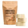 Raw Shea Butter - 100% Pure African Unrefined Shea Butter for Hair | Skin Moisturizer for Face and Body | with Natural Smoky Scent | Use for Soap Base, DIY Whipped Lotion, Lip Balm - 8 oz Block view 1