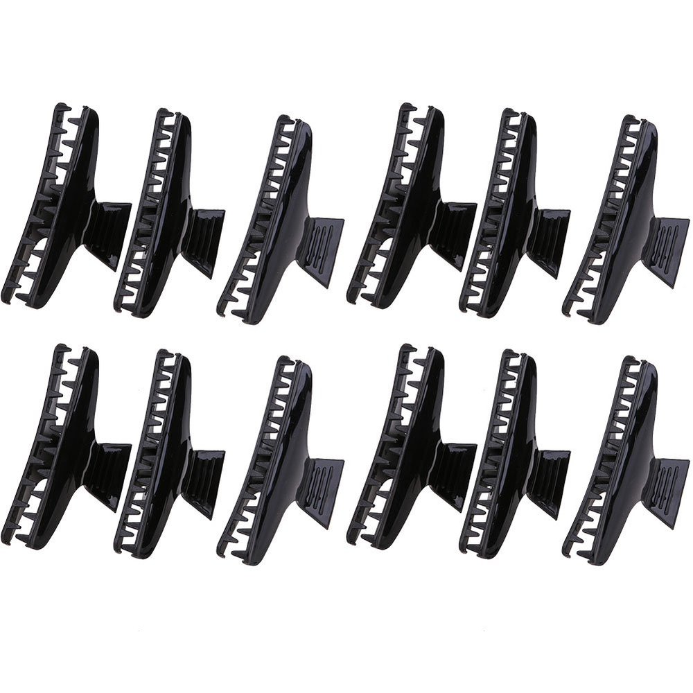 12pcs Butterfly Holding Hair Claw Section Hair Clip Clamps Hairdressing Salon Hairpins Hair Accessory