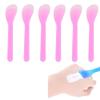 24PCS 13cm 5.2" Plastic Spatulas Spoon Makeup Cosmetic Mask Tip Spatula Skin Care Facial Cream Scoop For DIY Mixing Sampling Beauty Tool (Pink) view 1