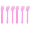 24PCS 13cm 5.2" Plastic Spatulas Spoon Makeup Cosmetic Mask Tip Spatula Skin Care Facial Cream Scoop For DIY Mixing Sampling Beauty Tool (Pink) view 2