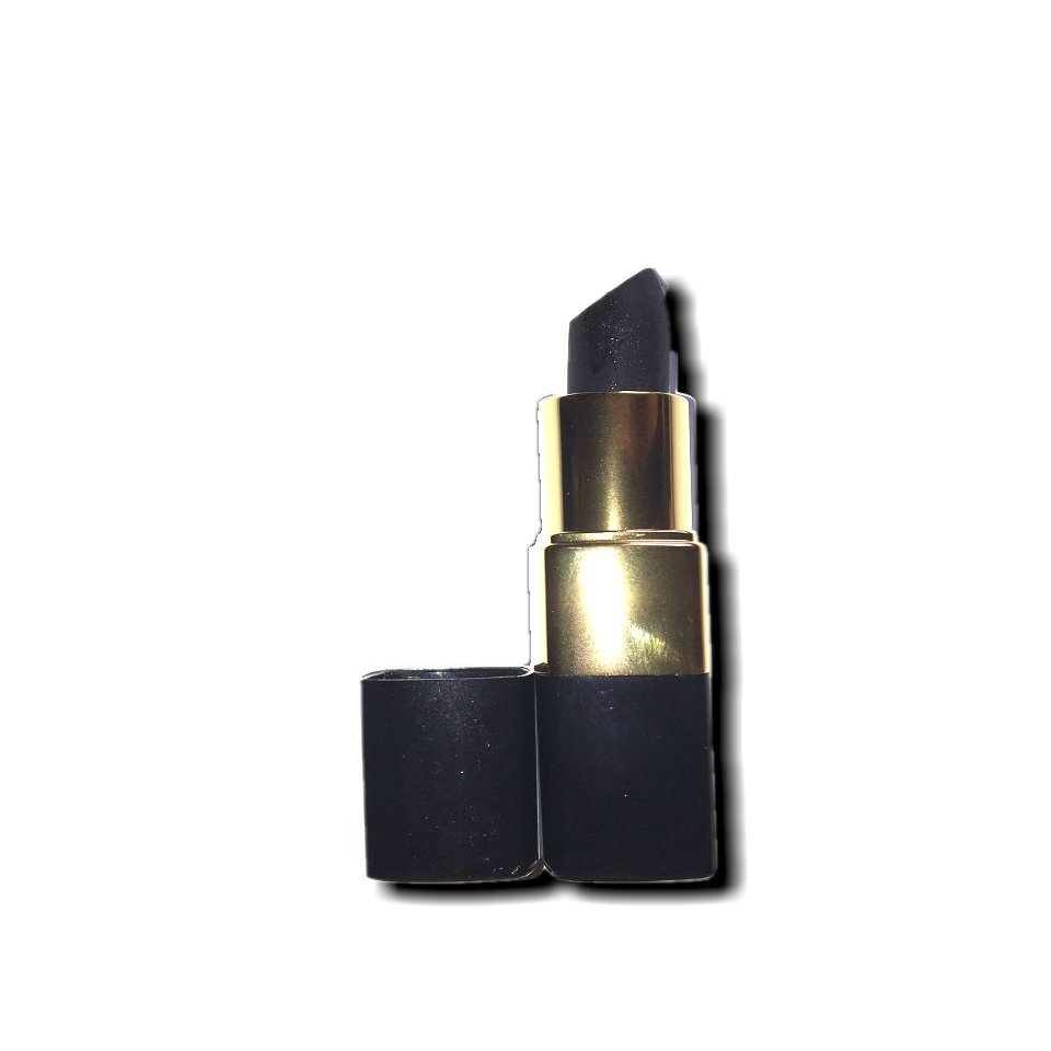 All Natural Moisturizing Matte Black Lip Stick - (Black Lipstick Gothic Cosplay)