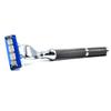 Parker 42M All-Metal Triple Blade Razor in Graphite Gray - Compatbile with Gillete Mach 3 Cartridge Refills  Deluxe Brass-Frame, Textured Grip Handle for Triple Blade Shaving view 3