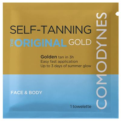 3-8 - Packs COMODYNES Self-Tanning Wipes - Natural Bronzing - All Skin Types - Vegan