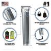 Wahl USA Stainless Steel Lithium-Ion Cordless Beard Trimmer for Men - Rechargeable All in One Men's Beard Trimmer with Rotary Ear & Nose Trimmer, & Detail Trimmer - Model 9818A view 3