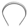 6 Pcs Unisex Black Metal Toothed Hairdressing Hair Band Head Band Hair Hoop Headwear Accessory for Women and Men view 2