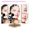 Flymiro Tri-fold Lighted Vanity Makeup Mirror with 3x/2x/1x Magnification, 21Leds Light and Touch Screen,180 Degree Free Rotation Countertop Cosmetic Mirror,Travel Makeup Mirror (Gold) view 4