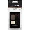 Revlon ColorStay Brow Kit, Includes Longwear Brow Powder, Clear Pomade, Dual-Ended Angled Tip Eyebrow Brush & Spoolie Brush, Soft Black (101), 0.08 oz view 2