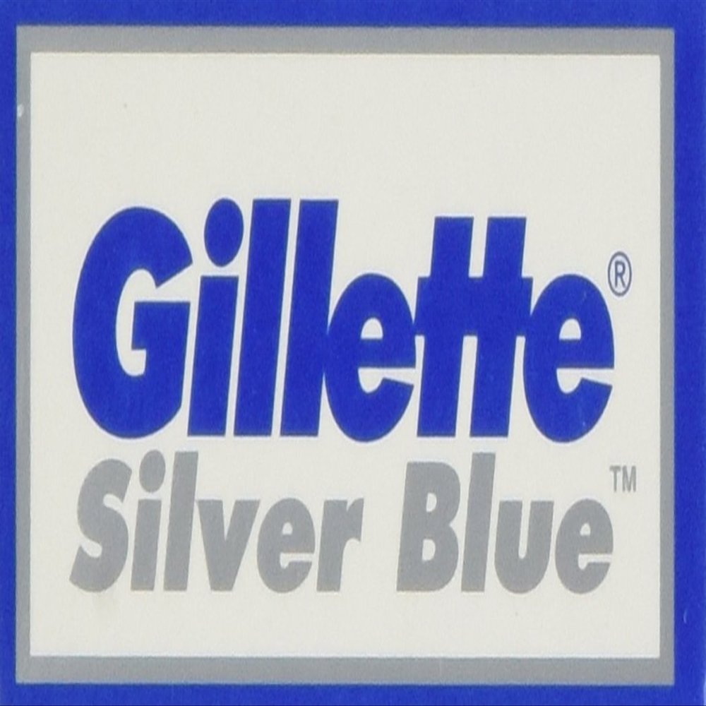 100 Silver Blue Double Edge Razor Blades Made in Russia by 7 O'clock