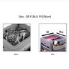 2 PCS Scissors Case for Hairdresser Tray Rug Hair Salon Tool Storage Leopard Printed Professional view 2