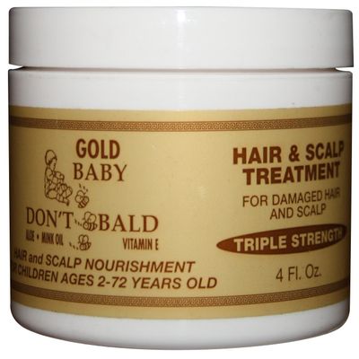 BABY DONT BE BALD Gold Hair and Scalp Treatment 4 oz