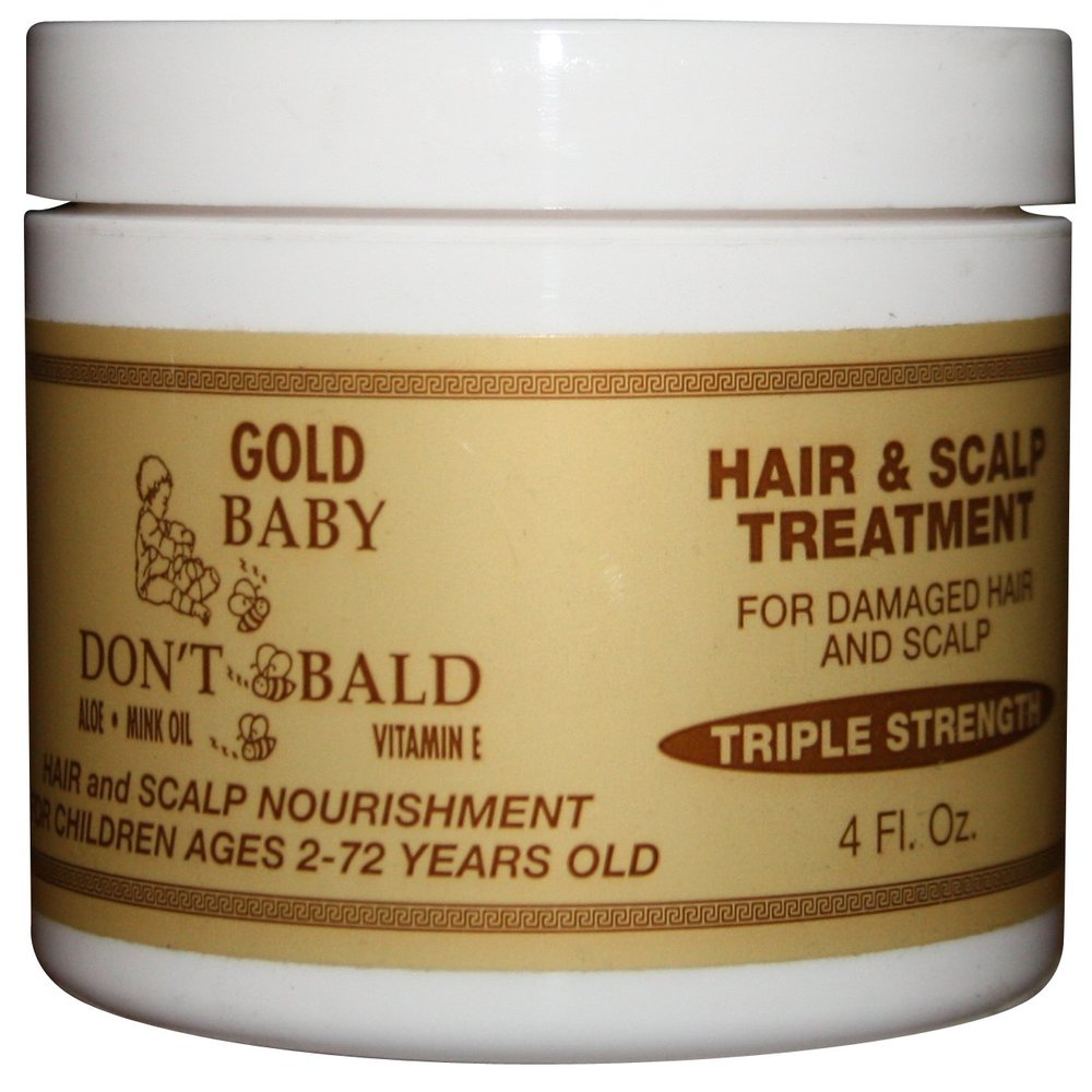 BABY DONT BE BALD Gold Hair and Scalp Treatment 4 oz