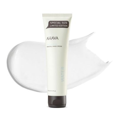 AHAVA Dead Sea Mineral Hand Cream, Original, Hand Moisturizer For Dry Cracked Hands, Light and Fast Absorbing, For All Skin Types 5.1 Fl Oz.