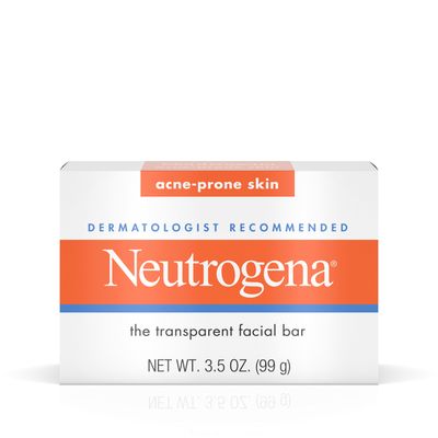 Neutrogena Facial Cleansing Bar Treatment for Acne-Prone Skin, Non-Medicated & Glycerin-Rich Hypoallergenic Formula with No Detergents or Dyes, 3.5 oz (Pack of 2)