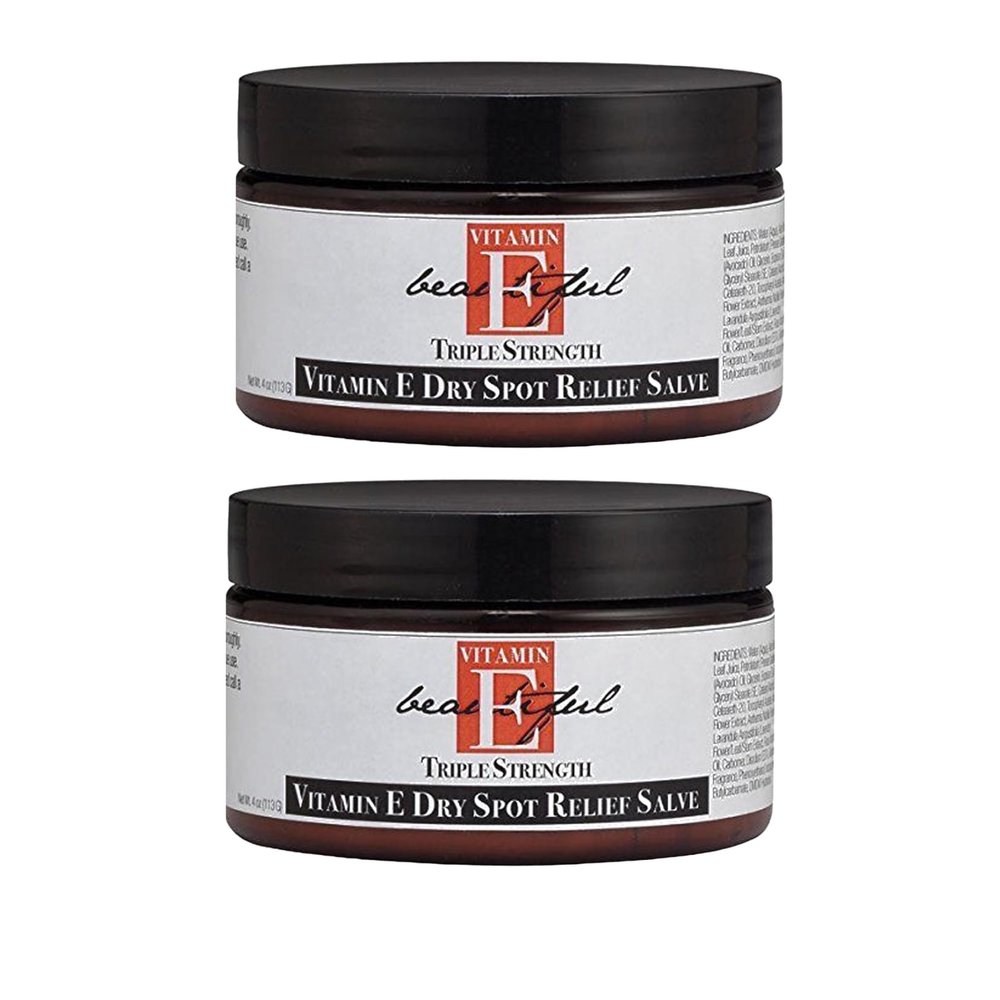 Beauty Boutique Vitamin E Dry Spot Relief Salve Relieve Repair Dry Rough Spots Cracked Skin - 4 oz. (2 pack)