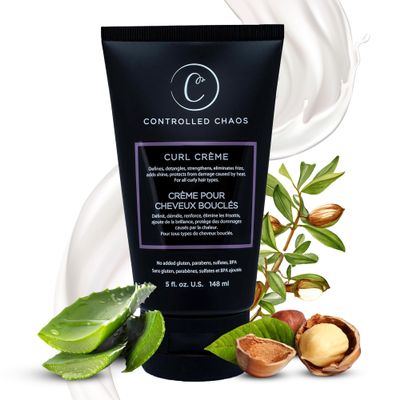 Controlled Chaos Curl Cream for Curly Hair Defining Cream with Shea Butter for Long Lasting Frizz Free Curls Sulfate & Paraben Free Aloe Vera Curling Cream for Wavy Hair, Made in USA(5Oz)