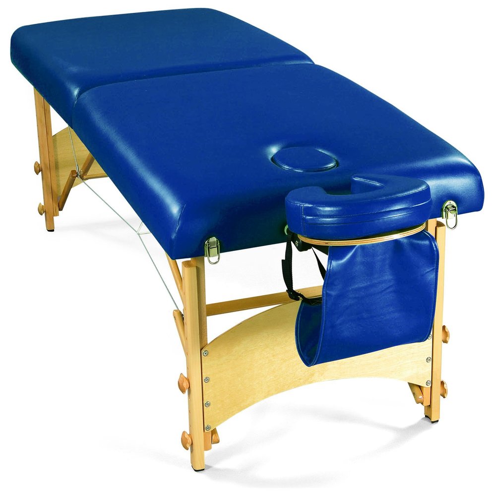 3B Scientific W60602B Blue Deluxe PorTable Massage Table, 72.5" Length, 29" Width