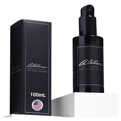 Alitura Pearl Facial Cleanser for Men & Women 100 ml  Anti-Aging Face Wash with Marine Collagen, Sea Kelp & Organic Botanicals  Hydrating Gentle Exfoliant for Clear, Smooth Skin  3.4 oz Travel Size