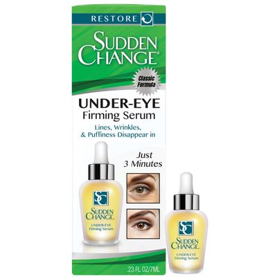 Sudden Change Instant Under-Eye Firming Serum - (Classic Formula) Under-Eye Bags Treatment for Puffiness, Lines, & Wrinkles - Wear With or Without Makeup - 3 Minute Results (0.23 oz)