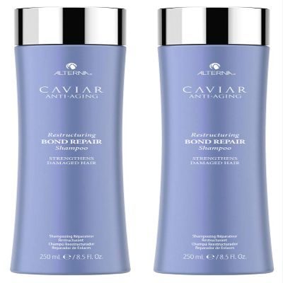 Alterna Caviar Anti-Aging Restructuring Bond Repair Shampoo, 8.5-Ounce (2-Pack)