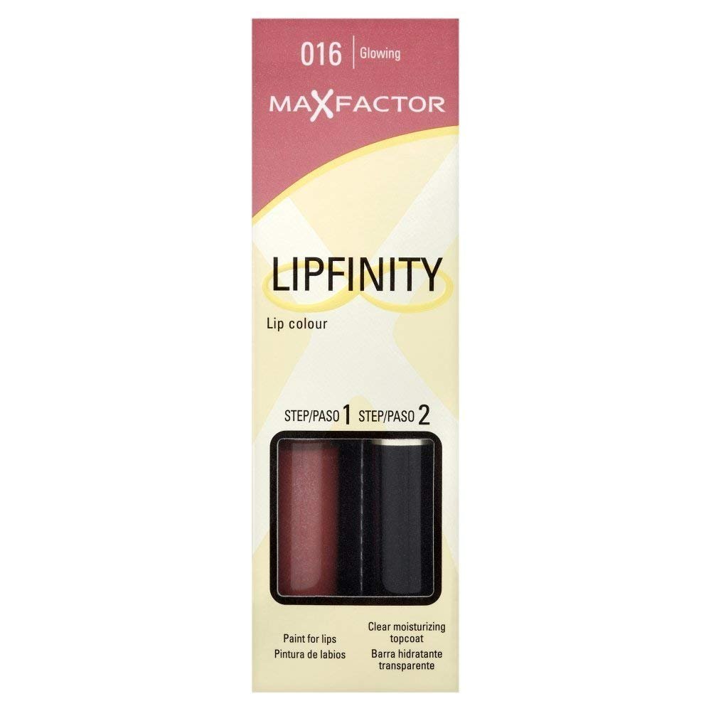 Coty 2 x Max Factor Lipfinity Lipstick Two Step New In Box - 016 Glowing