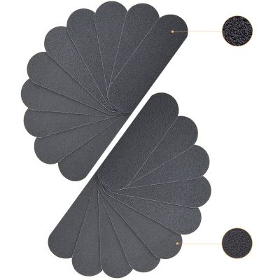 20 Pieces Stainless Steel Pedicure File Refill Pads 5.2" x 1.7'', Replacement Pads, Coarse-Fine Double Side Reusable with Removable Glue, Remove Callus & Dead Skin (20 Refills Pads)