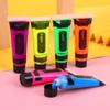 Black Light Neon Face and Body Paint Glow in the Dark Paint Halloween Blacklight Glow Party 6 Color 24 tubes view 2