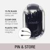 Conair Pin & Match Bobby Pins - hair accessories for women - Bobby Pins Black - Includes Storage Container - 75 Count view 2