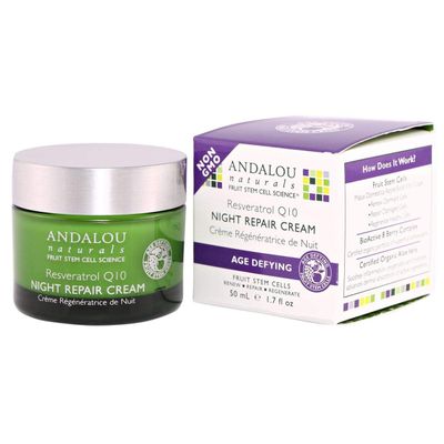 Andalou Naturals Night Crm Repair Resvrtrl 1.7 Fl Oz(Pack of 1)