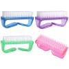 Beauticom (Pack of 4 Pieces) Mixed Colored Scrub Brush with Handle for use on Nails Brush, Cleaning Brush, Manicure Brush, Sanitize Brush, General Use Brush view 1