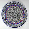 Red Accented Wild Carnations Handpainted Decorative Plate view 1