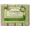 A LA MAISON Bar Soap Rsmry Mint Value 4 Ct view 1