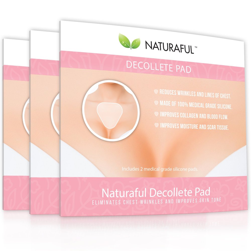 Naturaful - NEW Decollete Pads (6 Pads) - Anti-Wrinkle Decollete Pads For REDUCING Chest Wrinkles