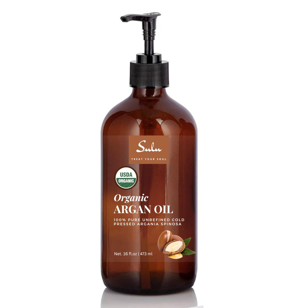 100% Pure Organic Cold Pressed Unrefined Virgin Moroccan Organ Oil (16 oz)