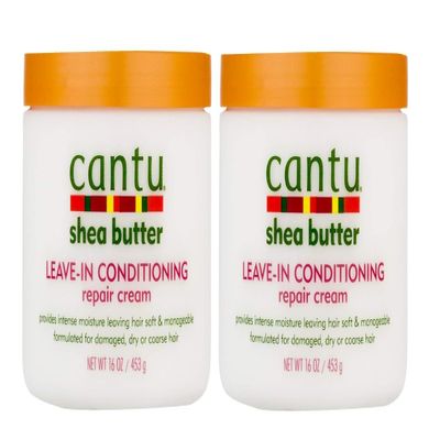 Cantu Shea Butter Leave-In Conditioning Repair Cream, 16 Ounce (Pack of 2)