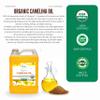 100% Pure Extra Virgin USDA Organic Unrefined Cold Pressed Camelina Seed Oil 1 Gallon (128 FL.OZ) view 3