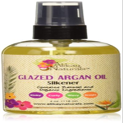 Alikay Naturals Glazed Argan Oil Silkener Natural Argan Oil, Sweet Almond Oil 4 Ounce