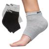ZenToes Men's Moisturizing Cotton Sleep Socks with Vitamin E, Olive Oil and Jojoba Seed Oil to Soften and Hydrate Dry Cracked Heels (Regular, Gray and Black) view 1